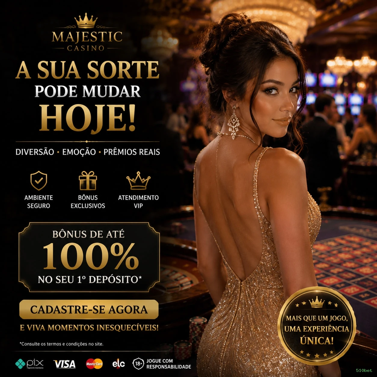 Cassino ao vivo da 510bet com dealers reais